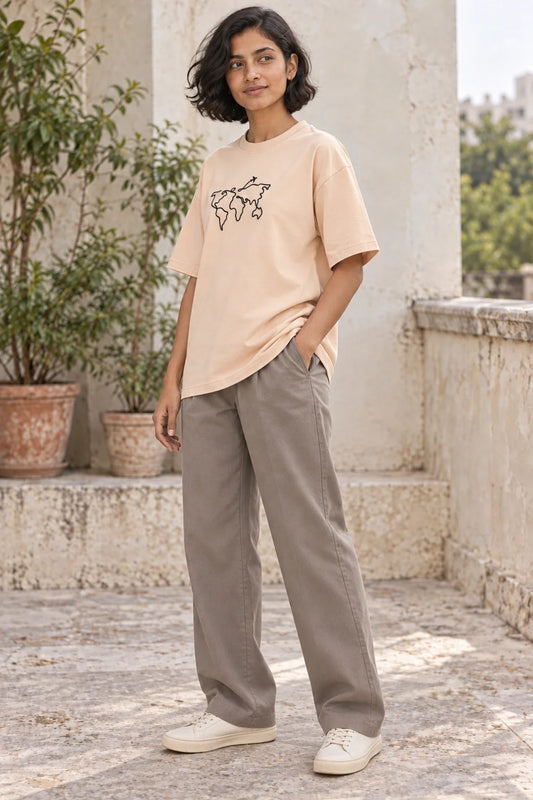KLOVI Off-White Embroidered Tee 1