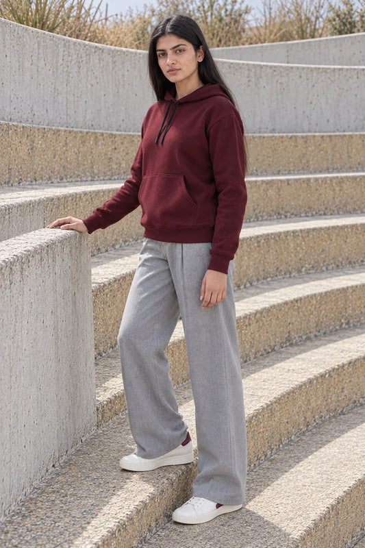 KLOVI Wine Plain Hoodie