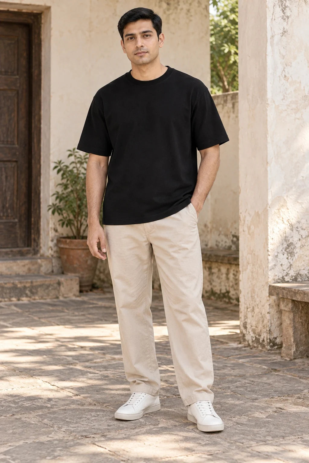 KLOVI Black Plain Tee