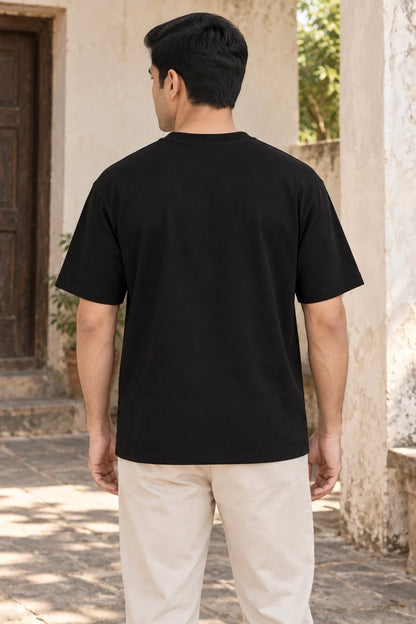 KLOVI Black Plain Tee