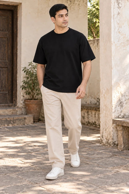KLOVI Black Plain Tee