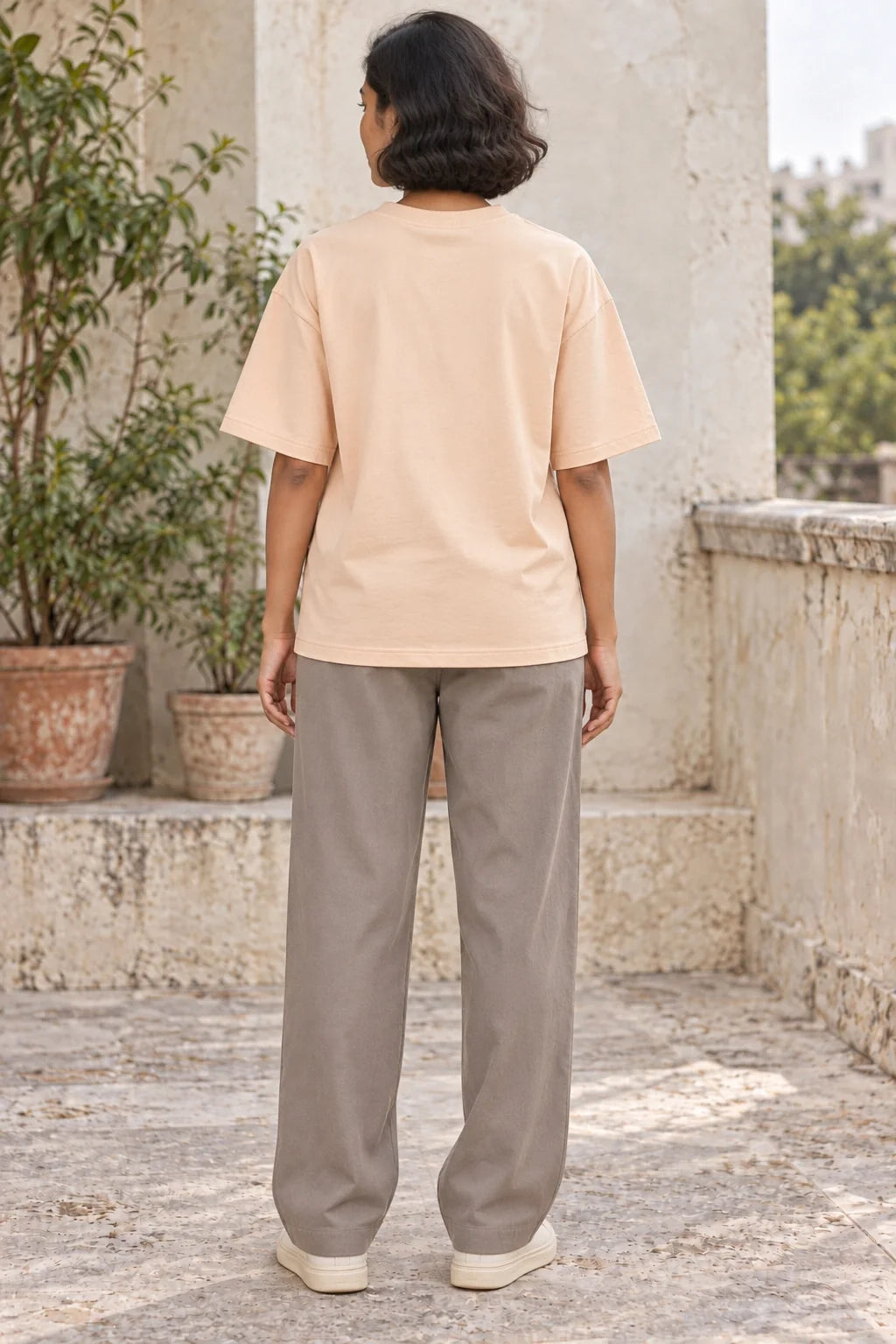 KLOVI Off-White Embroidered Tee 1