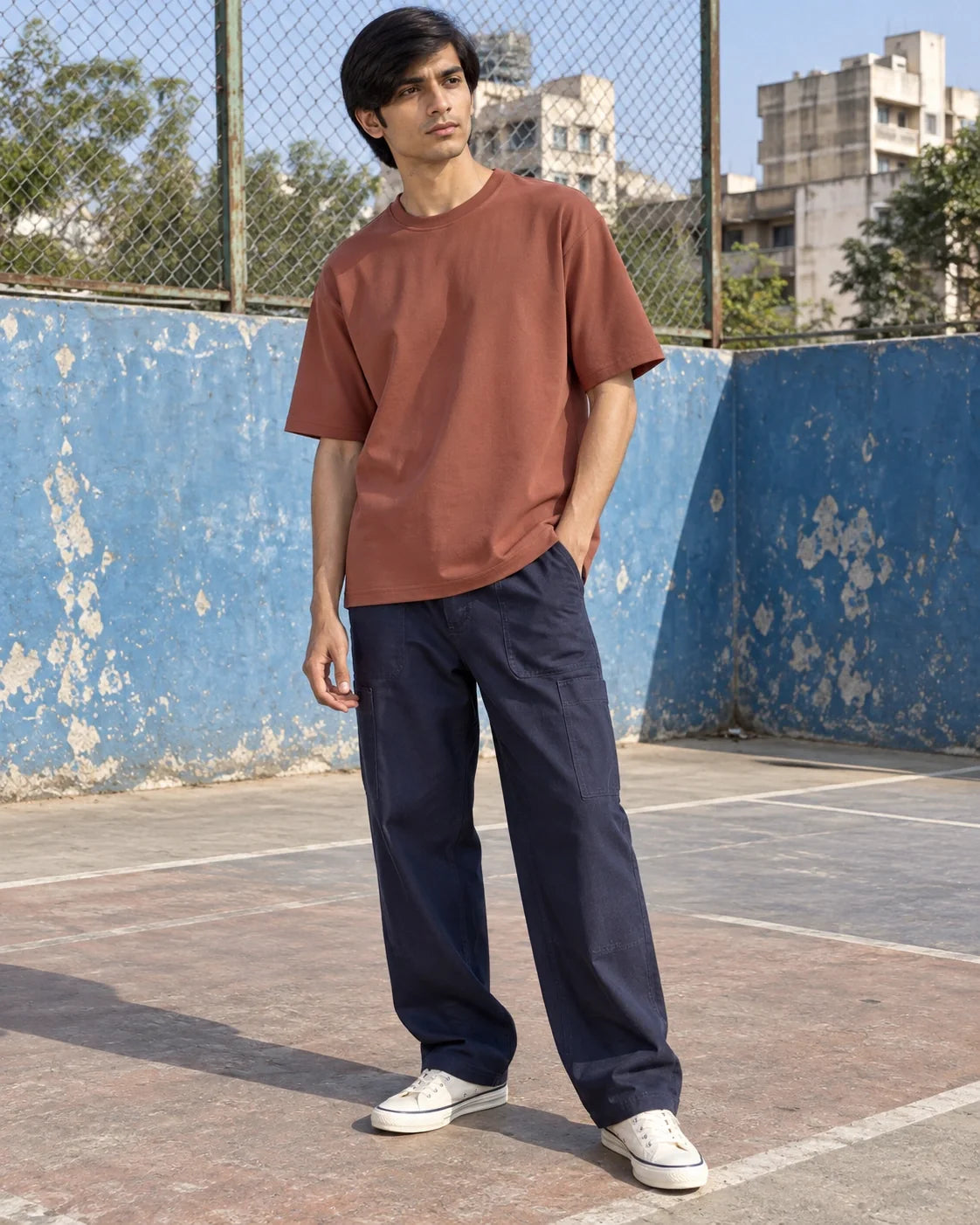 KLOVI Tan Plain Tee