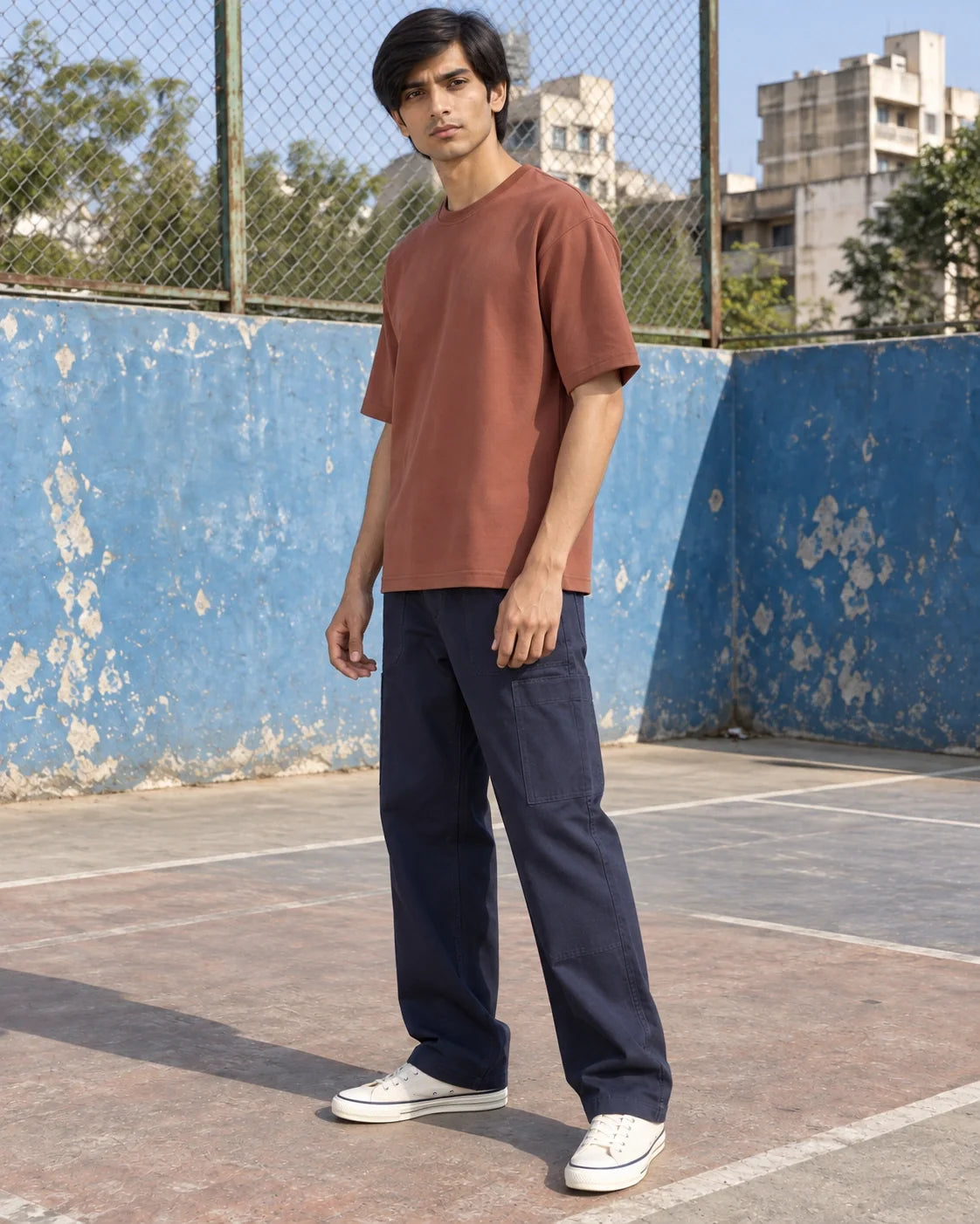 KLOVI Tan Plain Tee