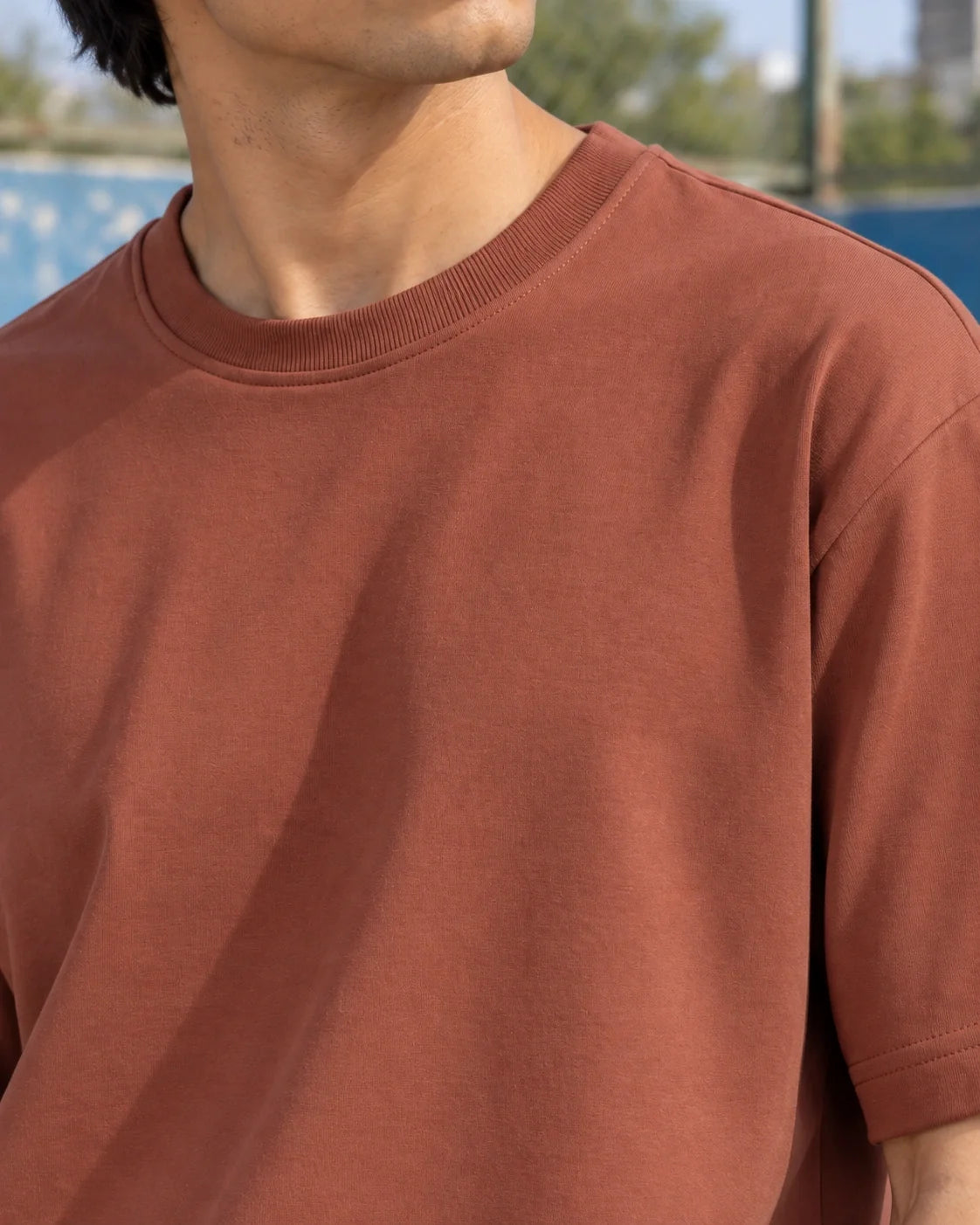 KLOVI Tan Plain Tee