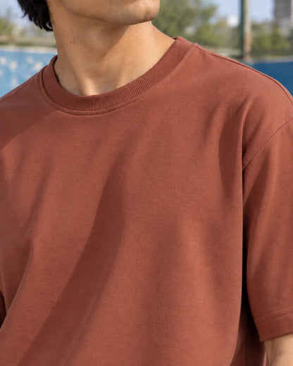 KLOVI Tan Plain Tee