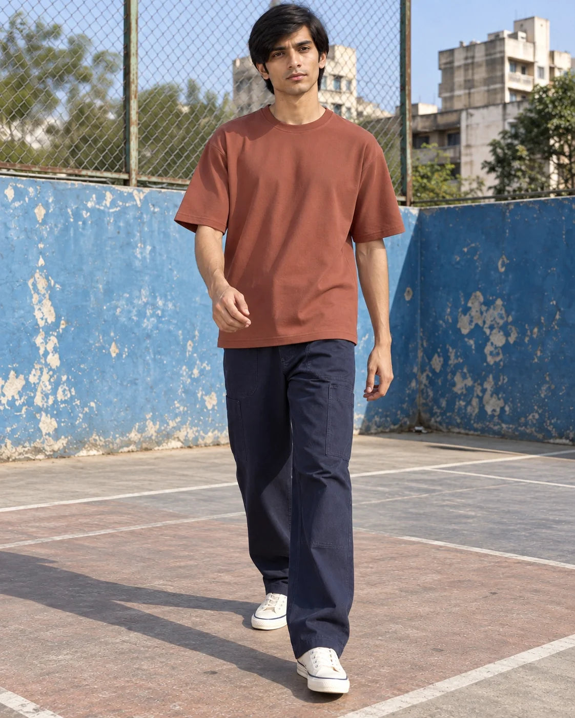 KLOVI Tan Plain Tee