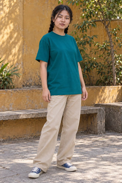 KLOVI Teal Plain Tee