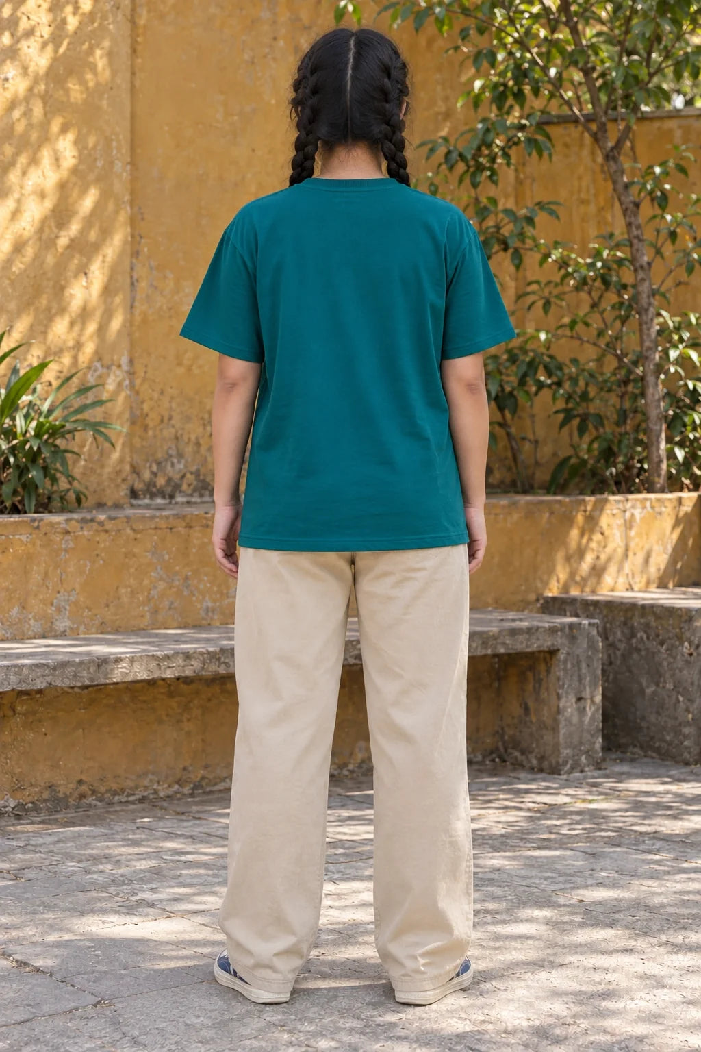 KLOVI Teal Plain Tee