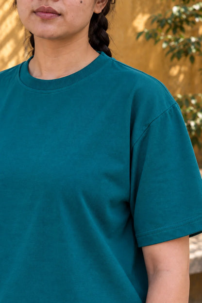 KLOVI Teal Plain Tee