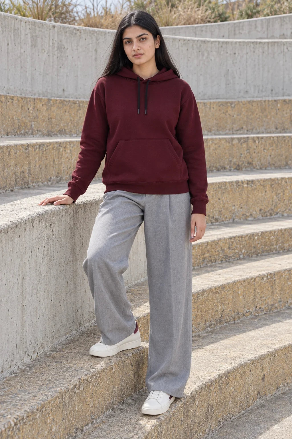 KLOVI Wine Plain Hoodie
