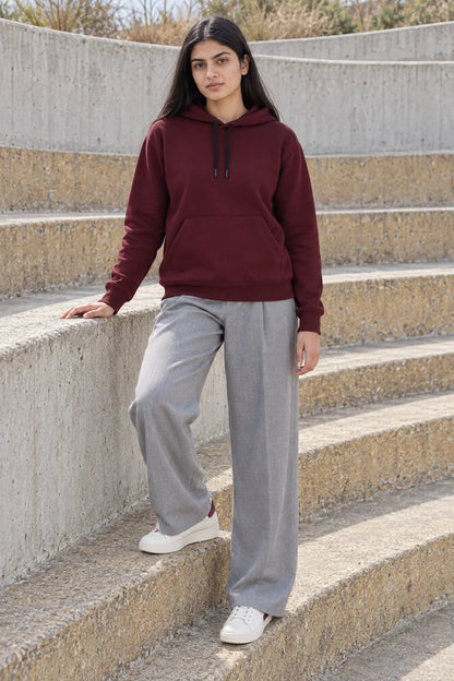 KLOVI Wine Plain Hoodie