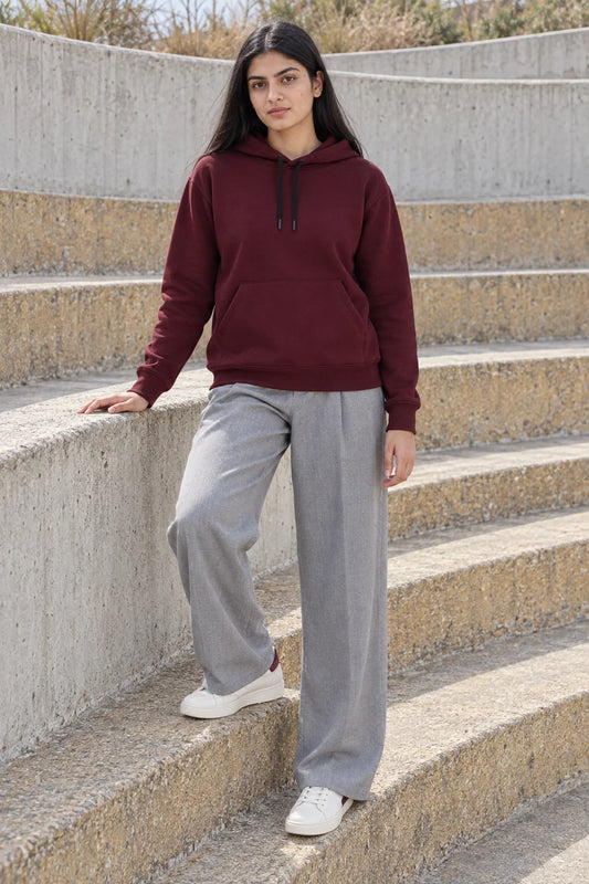 KLOVI Wine Plain Hoodie