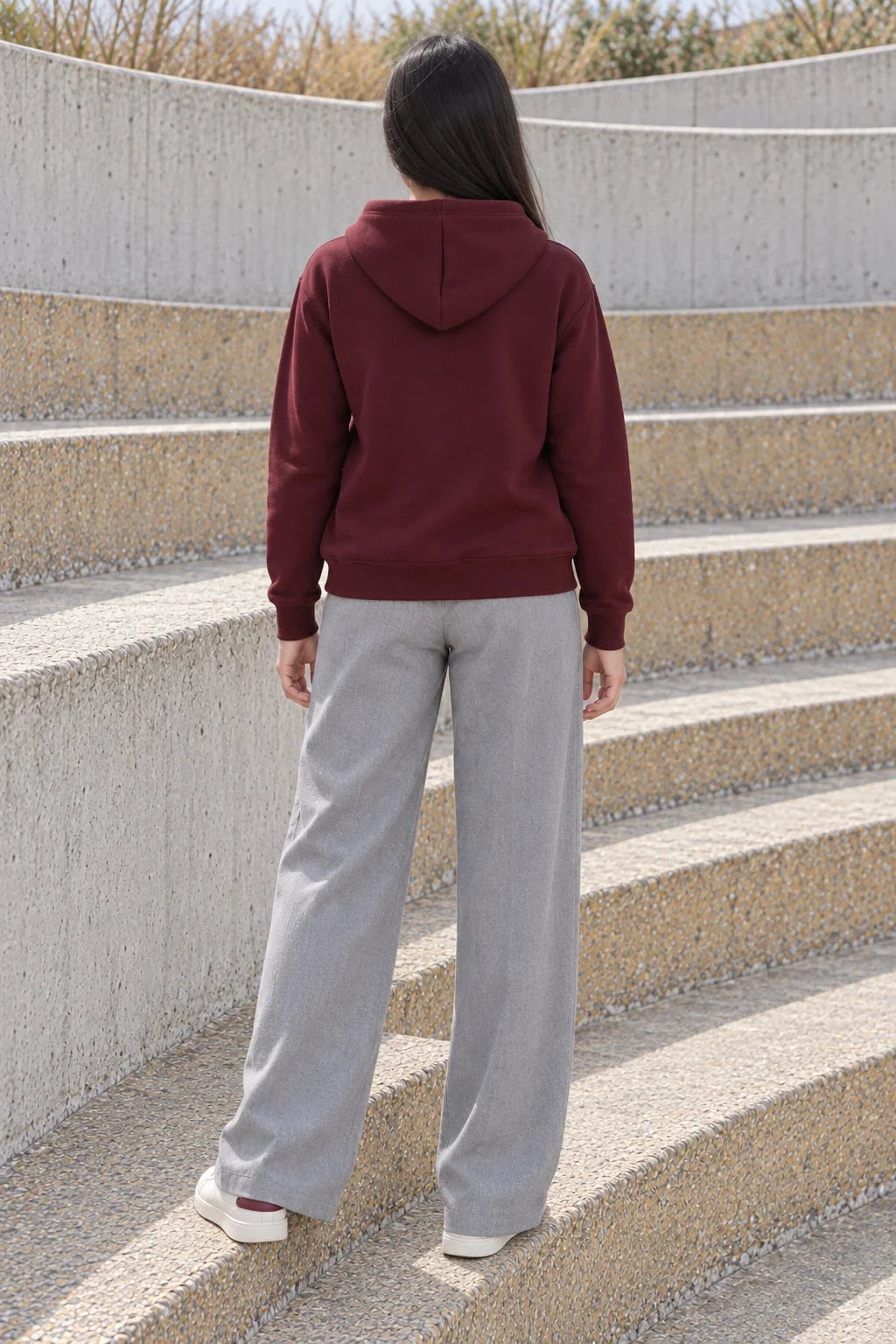 KLOVI Wine Plain Hoodie