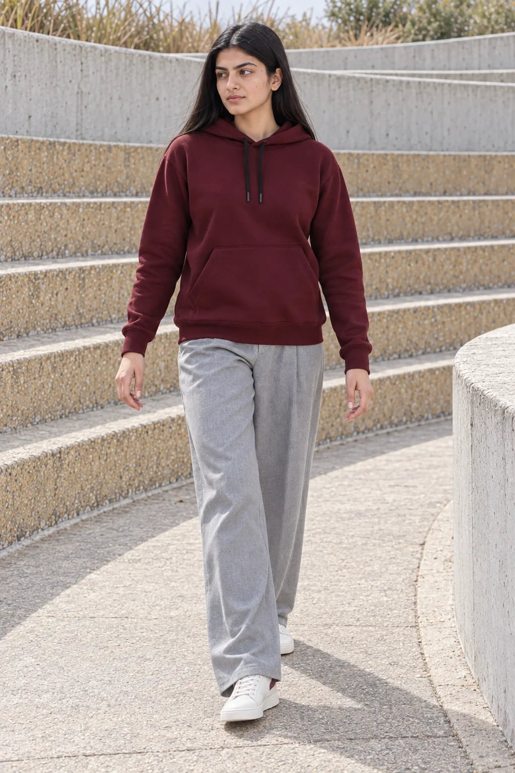 KLOVI Wine Plain Hoodie
